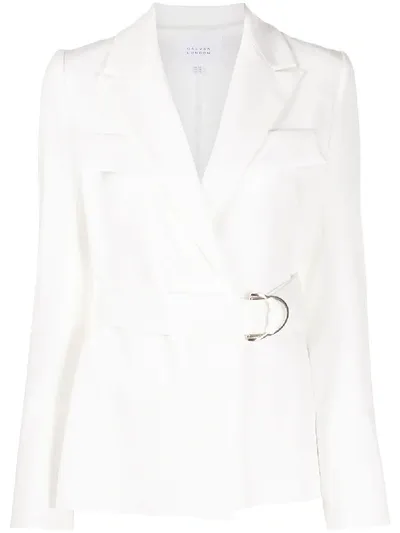 Galvan Matte Safari Jacket In White