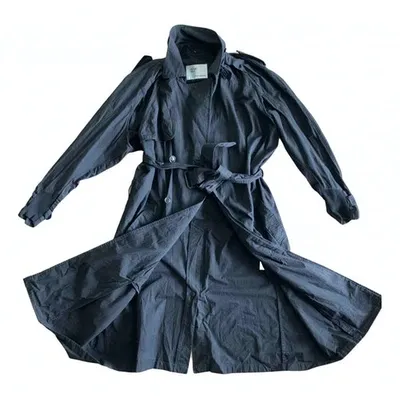 Pre-owned Toga Trenchcoat In Black