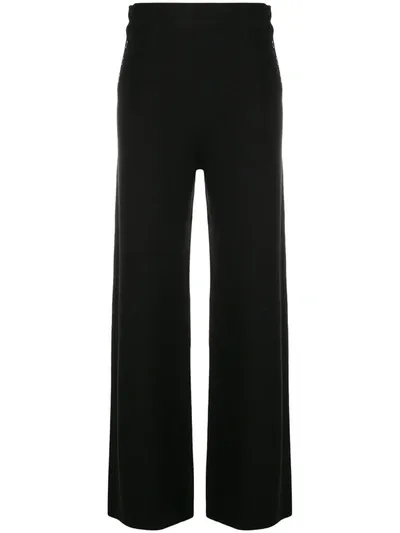 N•peal Side-button Trousers In Black