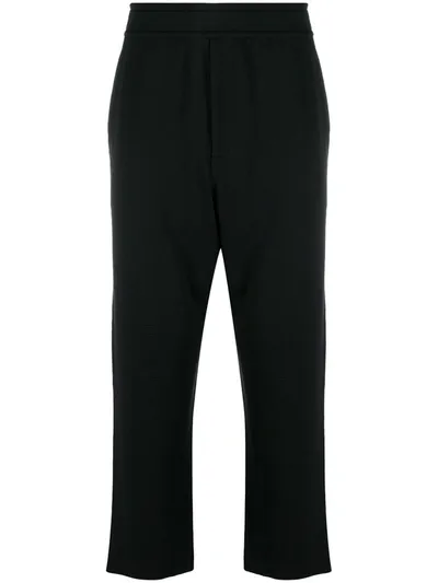 Issey Miyake Straight-leg Tailored Trousers In Black