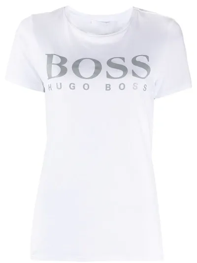 Hugo Boss T-shirt Mit Logo-print In White