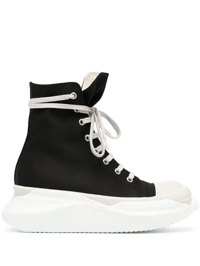 Rick Owens Drkshdw Performa High-top Abstract Sneakers In 黑色