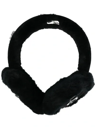 Ugg Shearling Ear Muffs In Black