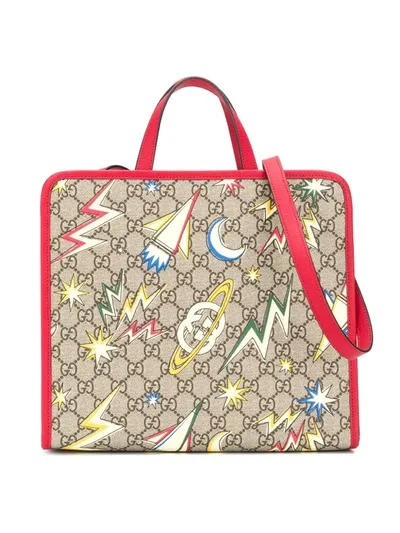 Gucci Kids' Shopper Aus Gg Supreme In Brown