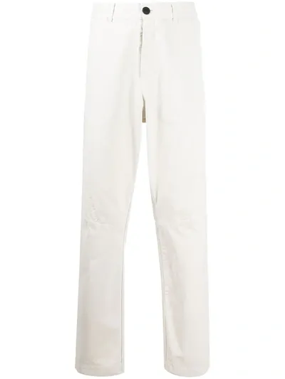 Raeburn Drill Straight Trousers In Neutrals