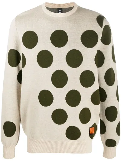 Raeburn Dotted Knit Jumper In Neutrals