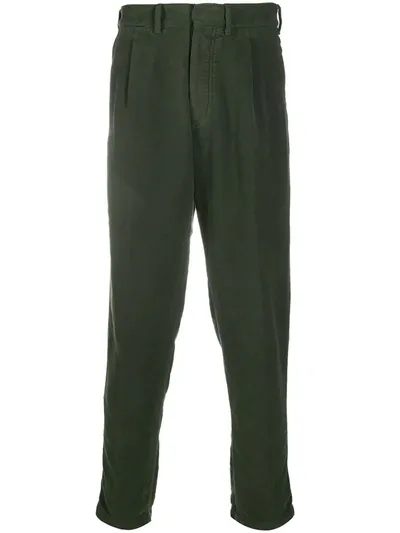 The Gigi Tapered Leg Trousers In Green