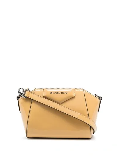 Givenchy Logo-plaque Crossbody Bag In Yellow