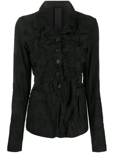 Rundholz Quilted Embroidered Jacket In Black