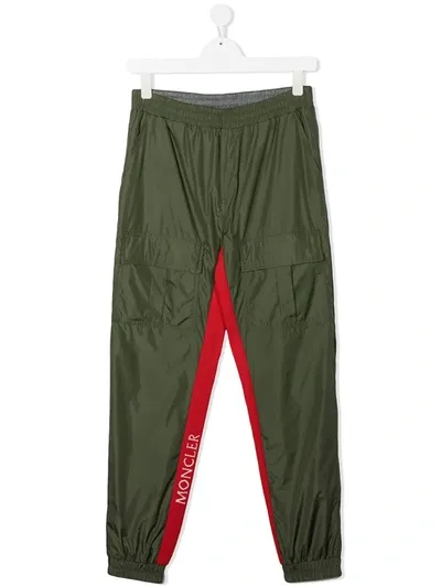 Moncler Kids' Lightweight Track Pants In Green