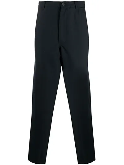 Comme Des Garçons Shirt Straight-leg Tailored Trousers In Blue