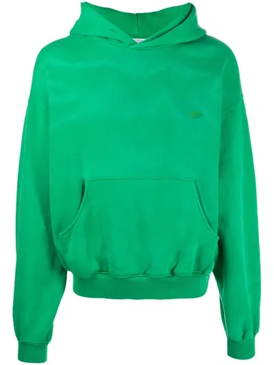 Erl Washed Hoodie In Green