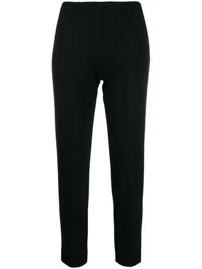 Piazza Sempione High-rise Cropped Trousers In Black