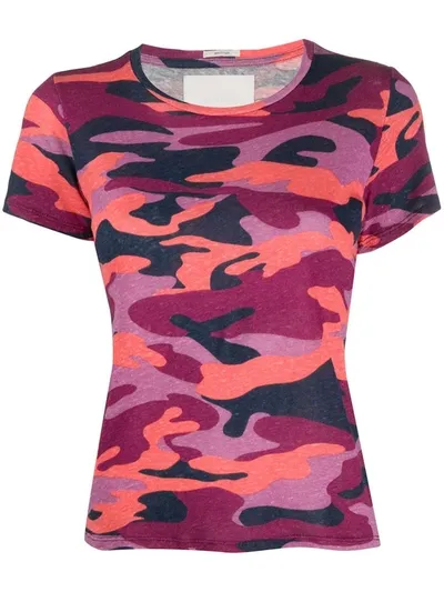 Mother Itty Bitty Sinful Camouflage T-shirt In Pink