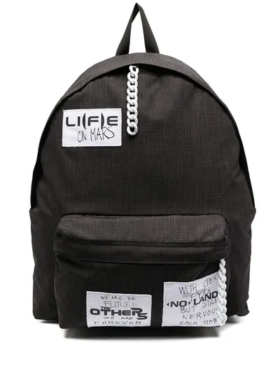 Eastpak Slogan Medium Backpack In Black