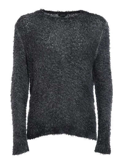 Avant Toi Virgin Wool Cashmere-blend Jumper In Blue In Black