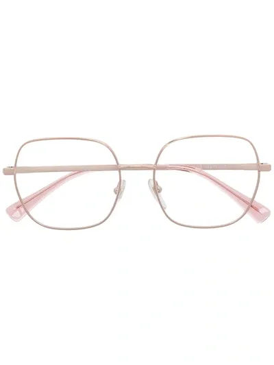 Vogue Eyewear Square Frame Glasses In Pink