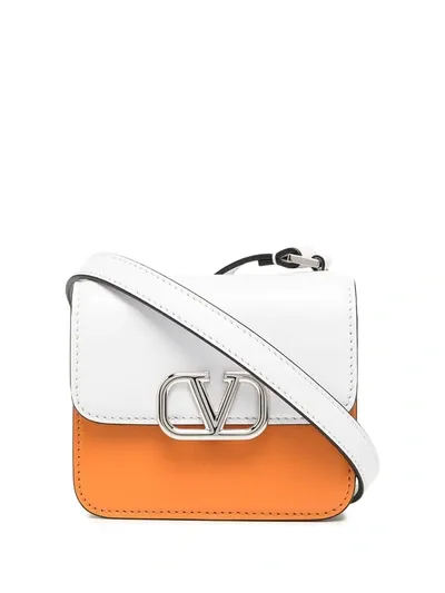 Valentino Garavani Vsling Colour-block Crossbody Bag In Orange