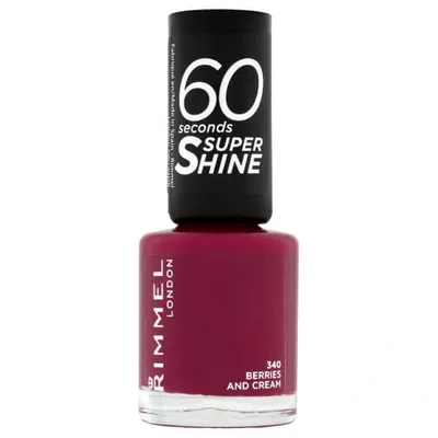 Rimmel 60 Seconds Super Shine Nail Polish 8ml (various Shades) - Berries And Cream