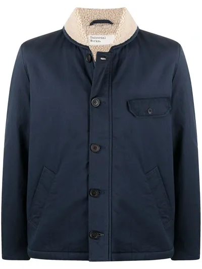 Universal Works N1 Fleece-lined Jacket In Blue