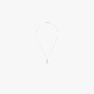 Mateo 14k Yellow Gold U Initial Diamond Necklace