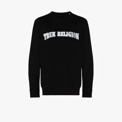 True Religion Logo-print Long-sleeve Sweatshirt In Black