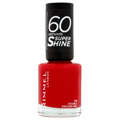 Rimmel 60 Seconds Super Shine Nail Polish 8ml (various Shades) - Double Decker Red