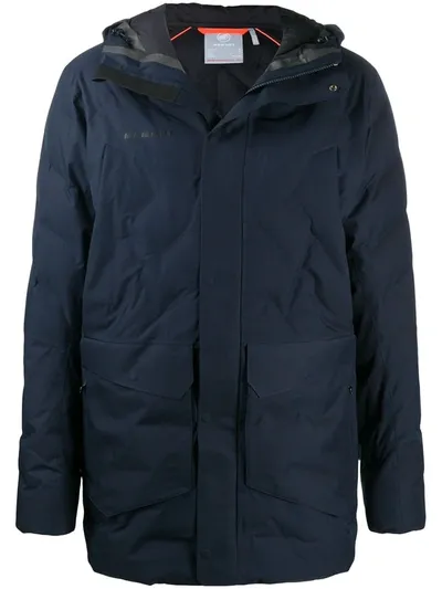 Mammut Hooded Padded Jacket In Blue