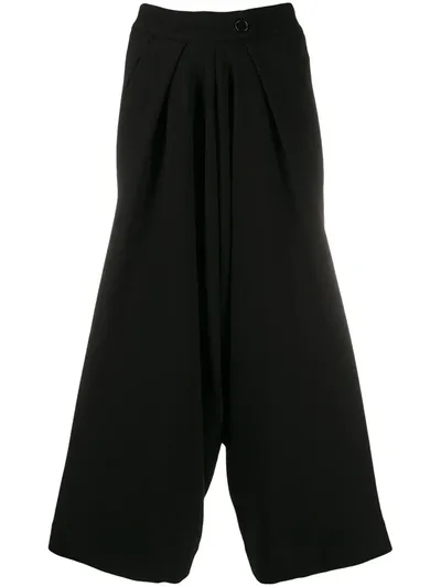 Petar Petrov High-waisted Wide-leg Trousers In Black