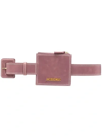 Jacquemus La Ceinture Porte Monnaie Belt In Purple