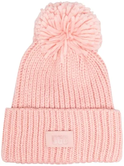 Ugg Chunky Rib-knit Beanie In Pink