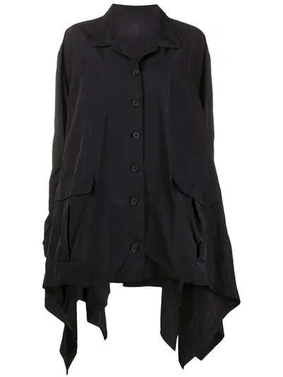 Rundholz Oversized Structured Jacket In Black