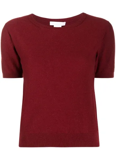 Fabiana Filippi Short Sleeved Knitted T-shirt In Red