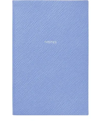 Smythson Chelsea Notebook In Blue