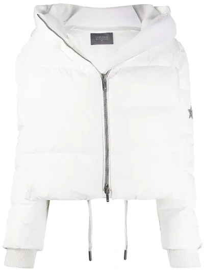 Lorena Antoniazzi Padded Long-sleeve Jacket In White