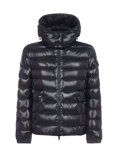 Moncler Hooded Padded Jacket In Black