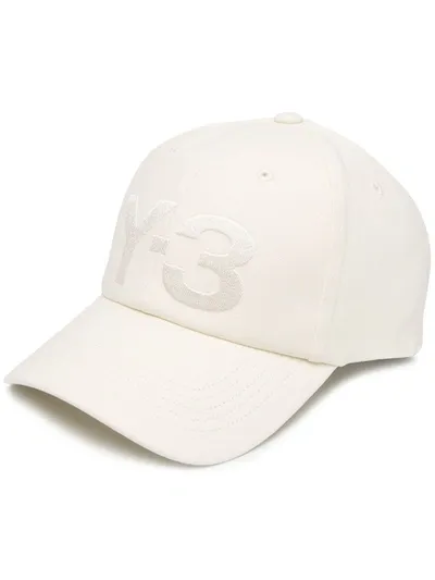 Y-3 Embroidered-logo Cap In White