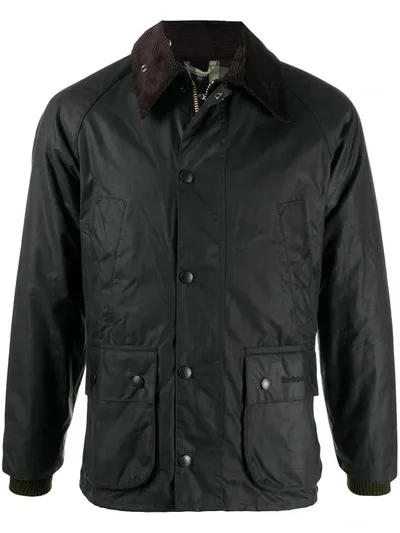 Barbour Bedale Multiple-pocket Jacket In Green