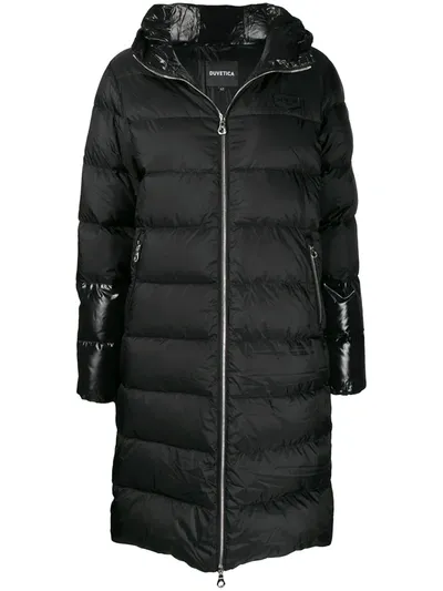 Duvetica Miaplacidus Hooded Down Jacket In Black