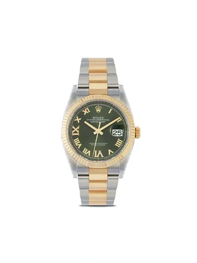 Rolex 2020 Unworn Datejust 36mm In Green