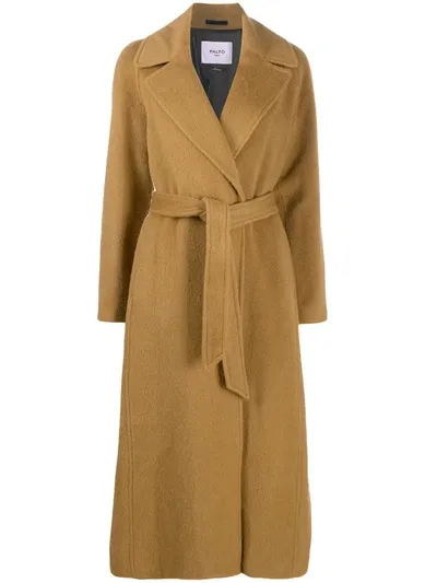 Paltò Belted Robe Coat In Brown