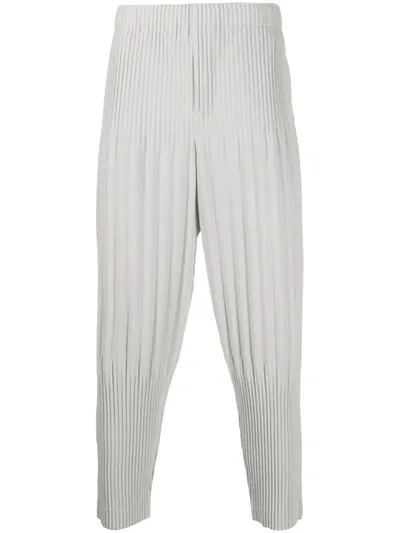 Issey Miyake Grey Cropped Basics Trousers