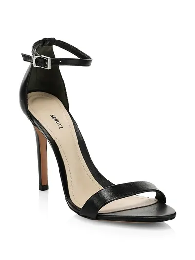 Schutz Women's Cadey Lee Ankle Strap High-heel Sandals In Black