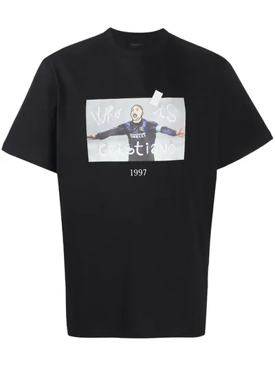 Throwback Ronny Graphic Print Cotton T-shirt In Black