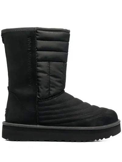 Ugg Round-toe Padded Boots In Black