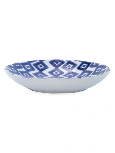 Vietri Viva Santorini Ceramic Diamond Pasta Bowl In Blue