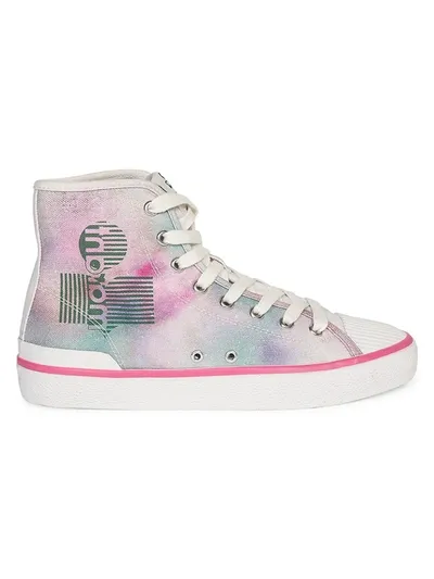 Isabel Marant Multicolor Tie-dye Bankeen High Sneakers In Neutral