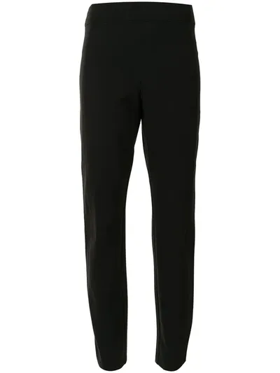 Spanx Petite The Perfect Black Pant Ponte-knit Pants In Classic Black