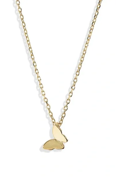 Estella Bartlett Lucky Butterfly Pendant Necklace In Gold