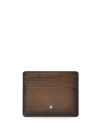 Montblanc Men's Meisterstuck Sfumato Pocket Holder 6cc In Brown